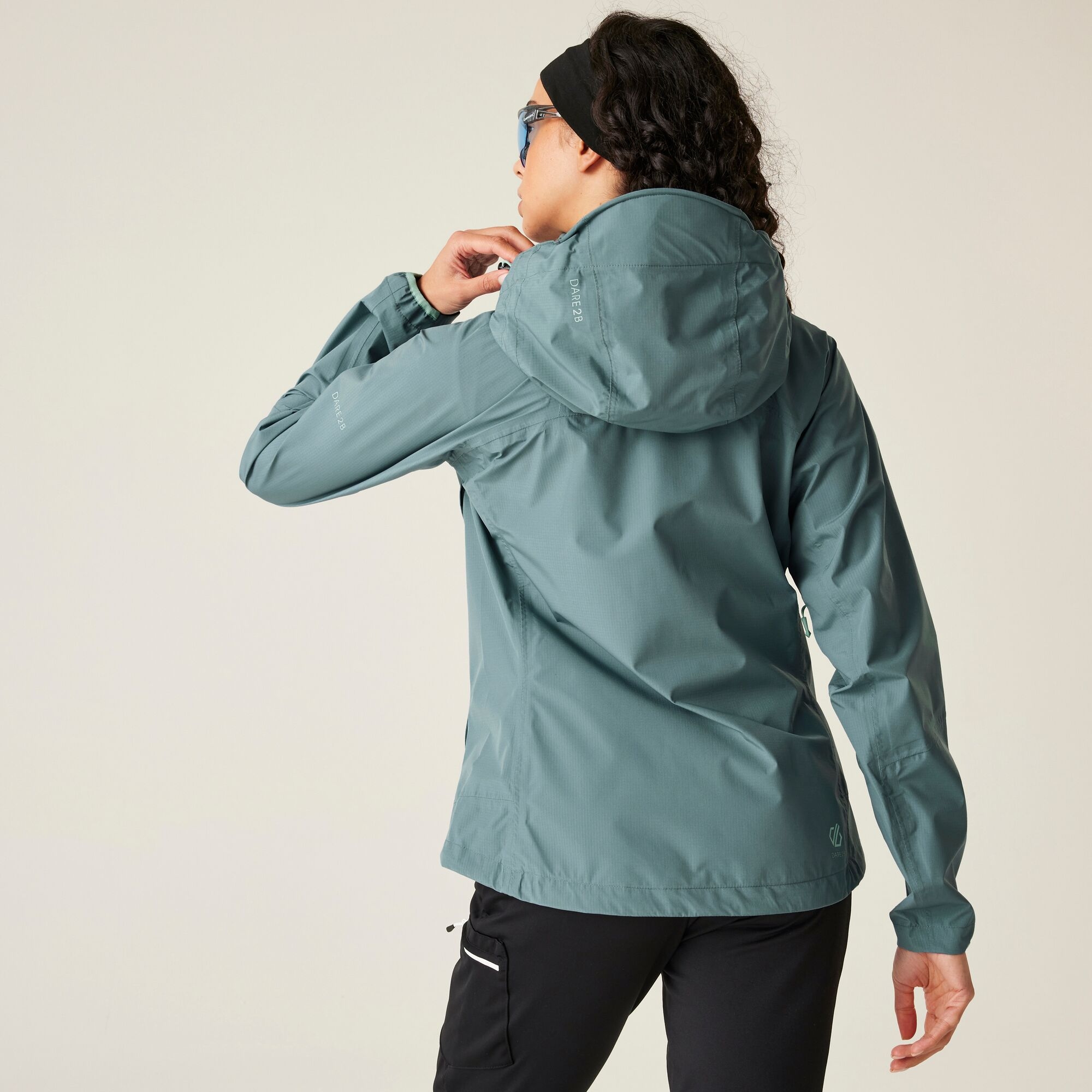 Dare 2B Damen Grau Regenjacke Für Breathe Easy - Bild 2