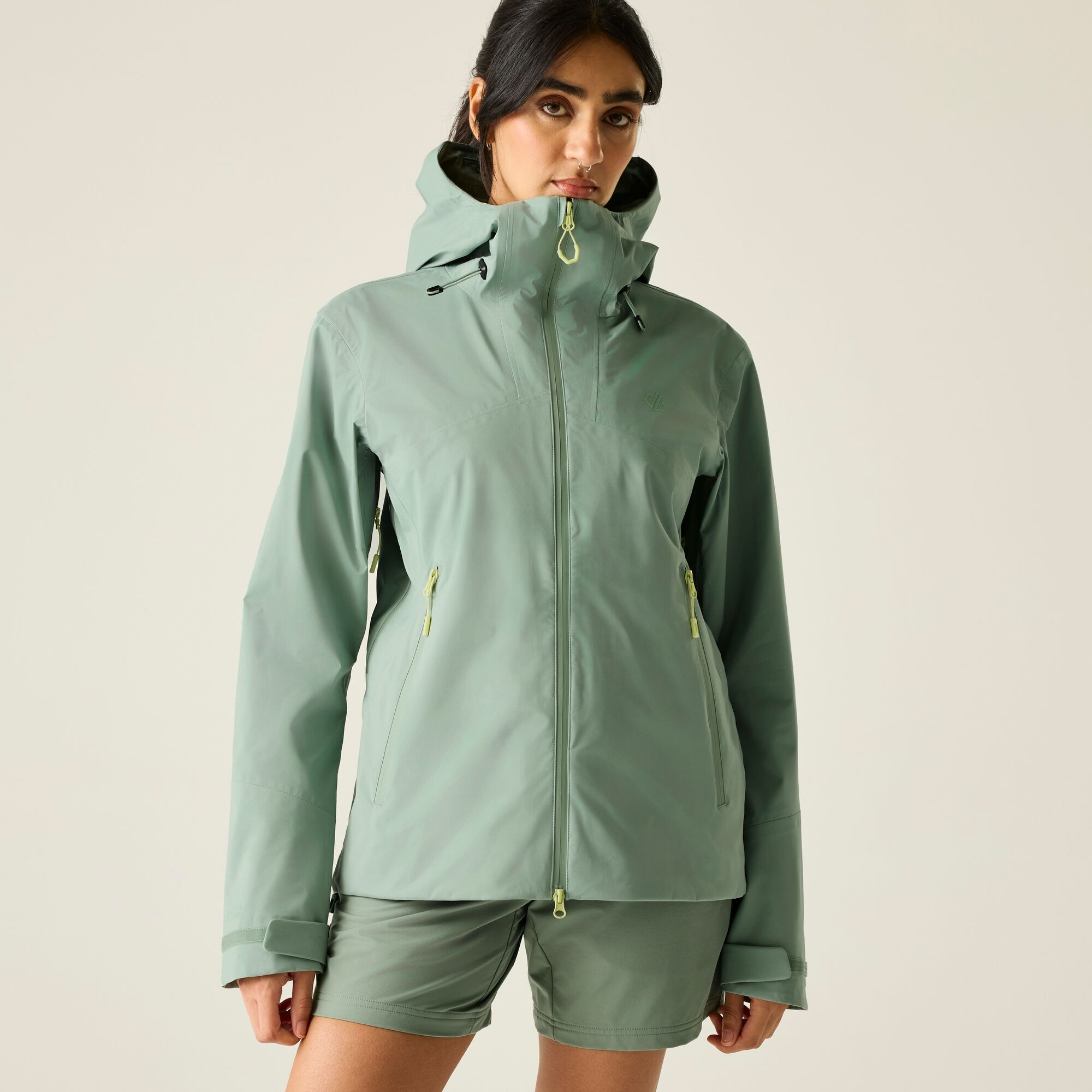 Dare 2B Women's Waterproof Haik 3 Layer Jacket - Green Size 12