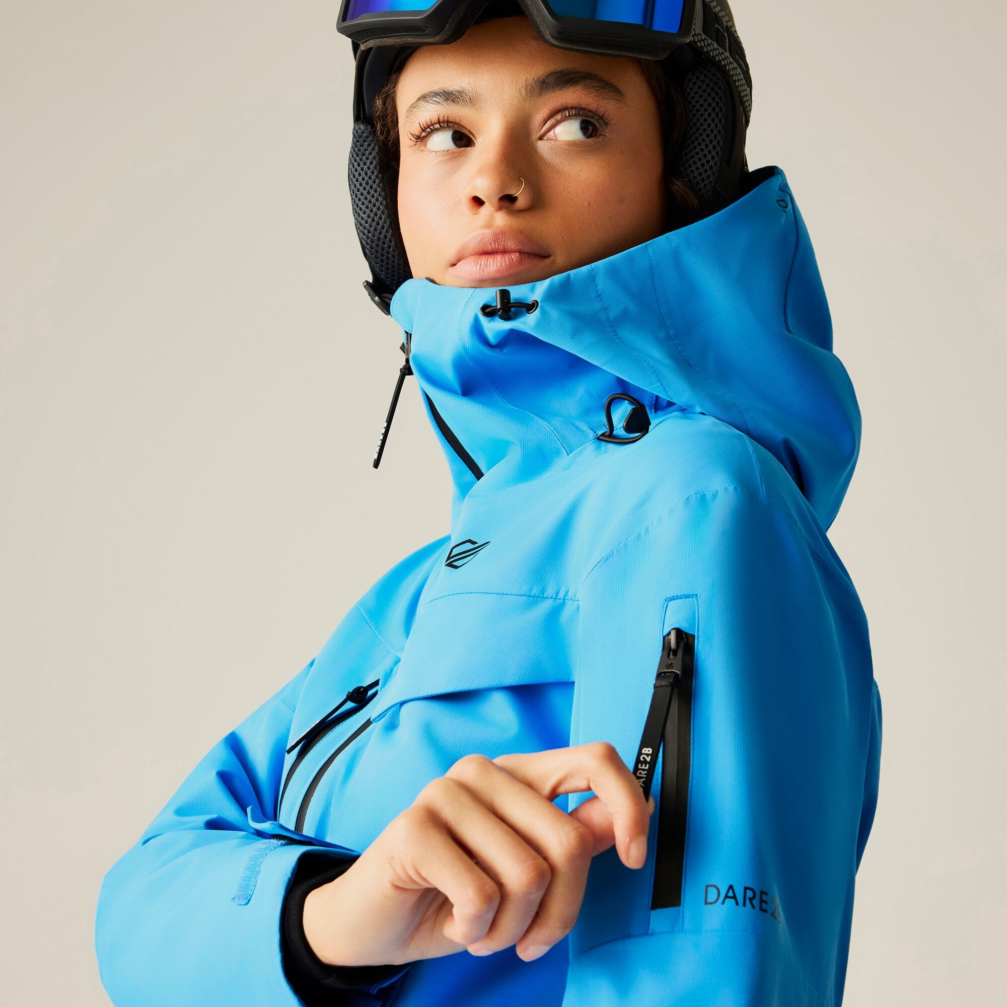 Dare 2b   Kurtka narciarska damska Altitude Guard 3L z membraną 30/30 Niebieski