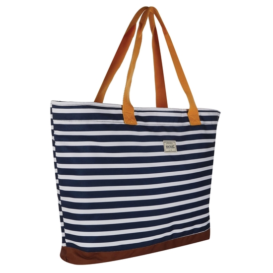 Stamford Beach Bag Navy Stripe 