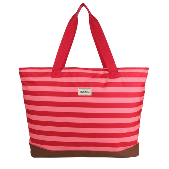 Stamford Beach Bag Shell Pink Miami Red Stripe 