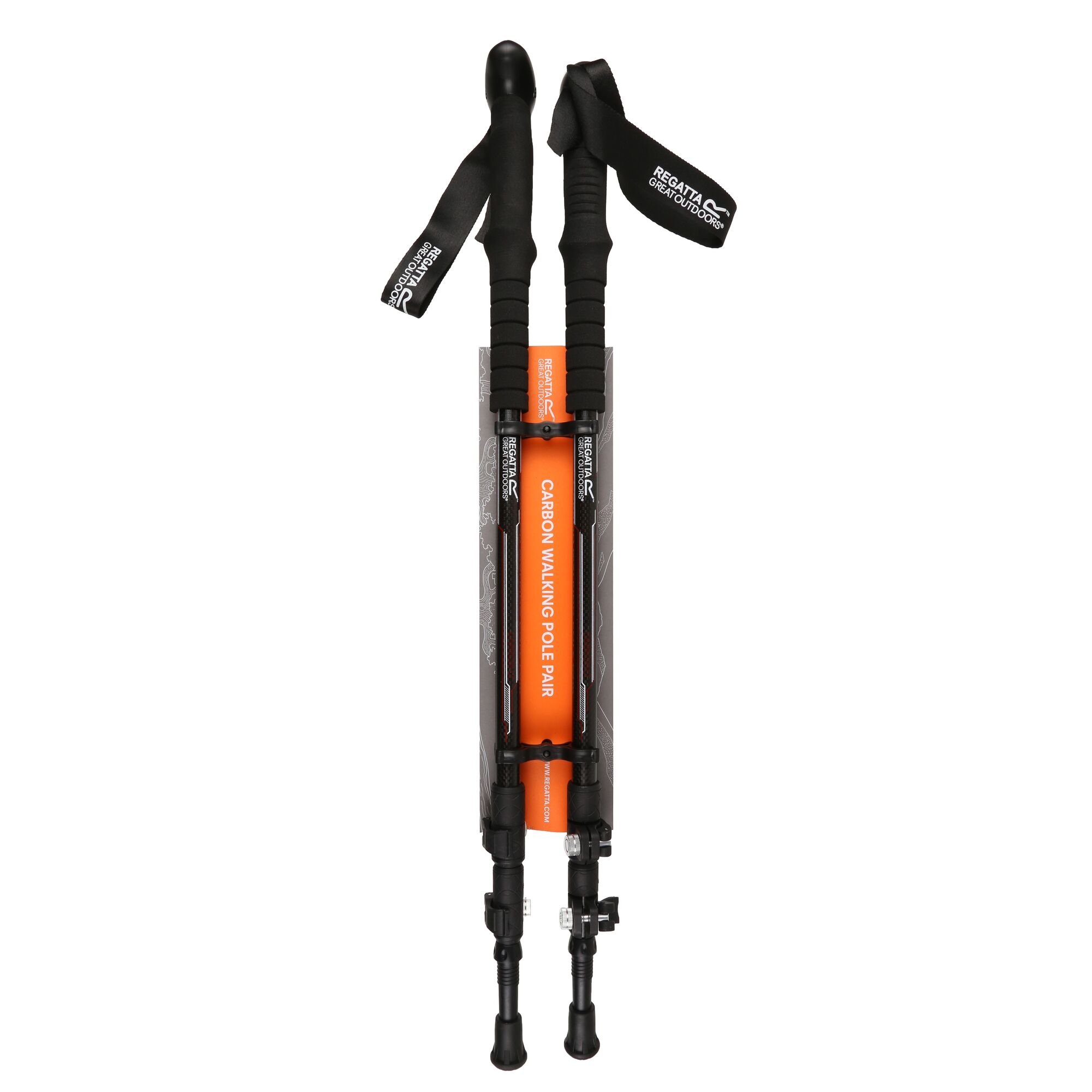 Regatta Carbon Walking Pole Pair Black
