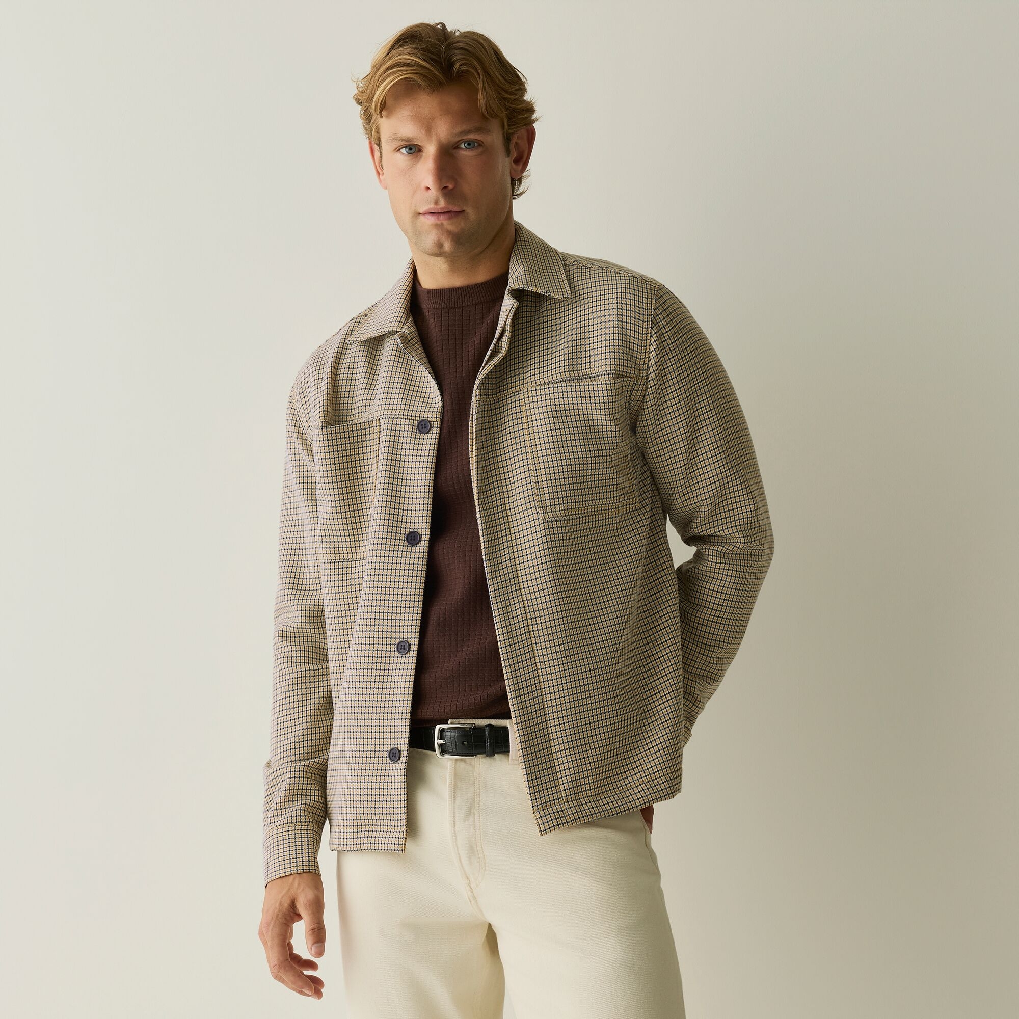 Regatta Men's Light Brown Bergen Dropped Shoulder Shirt In | : Medium - Image 2