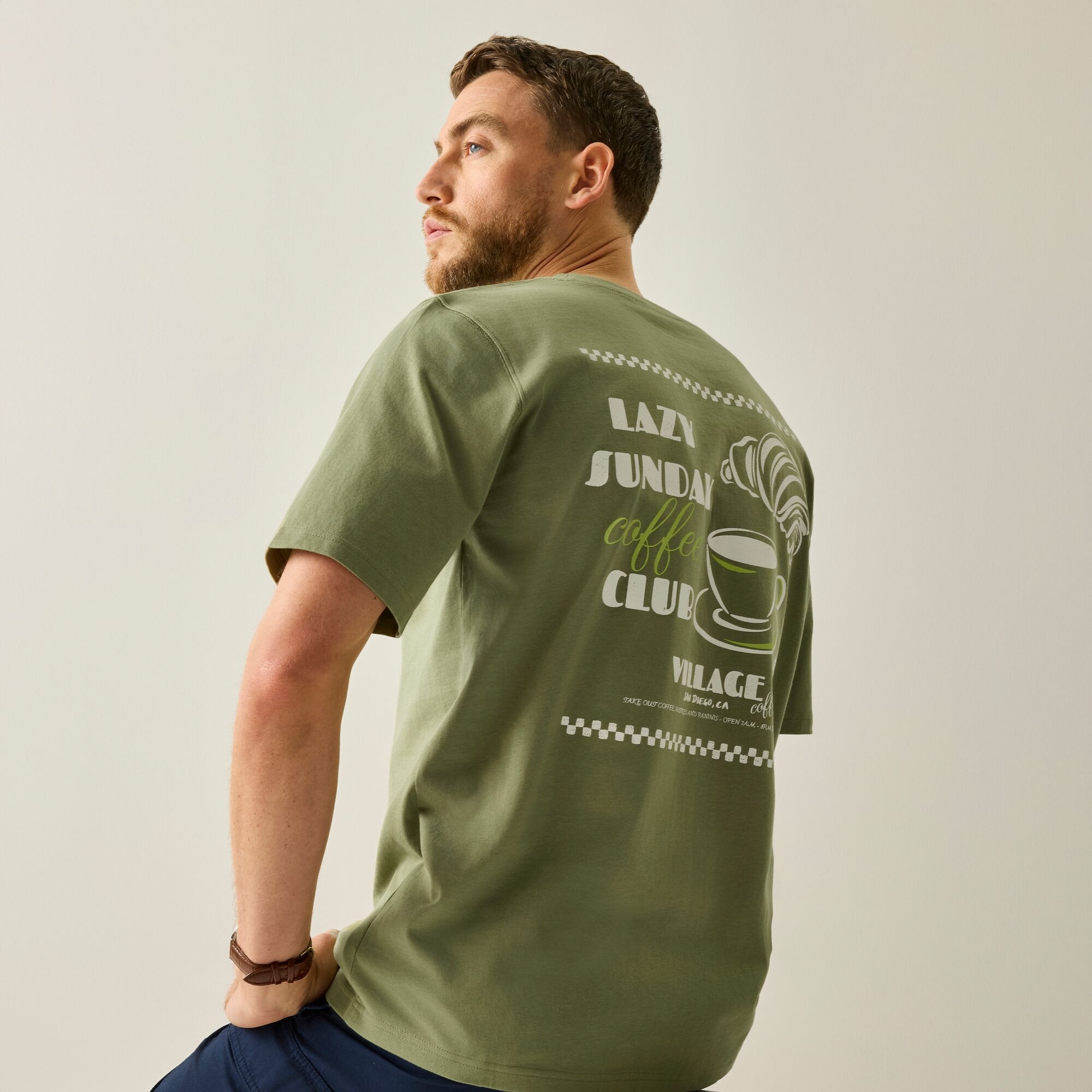 Regatta Life   Koszulka męska Safin Zielony