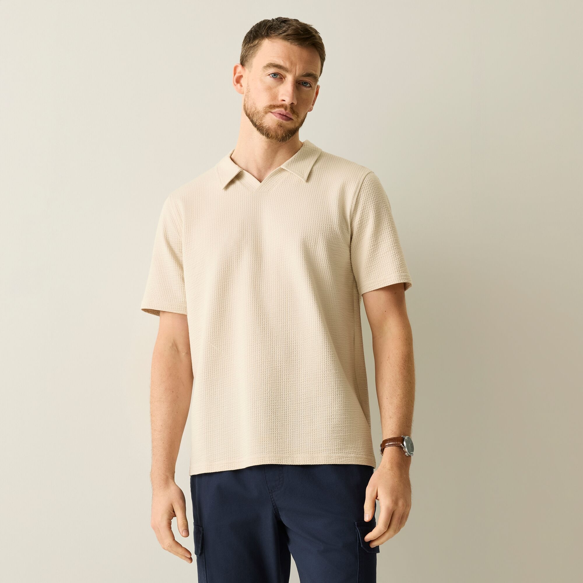 Regatta Life Men's Delray Polo Shirt - Beige Medium - Image 1
