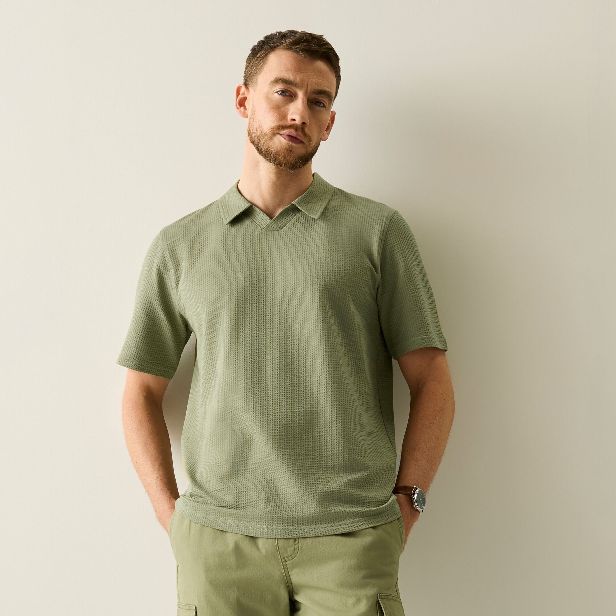 Regatta Life Koszulka polo męska Delray Oil Green