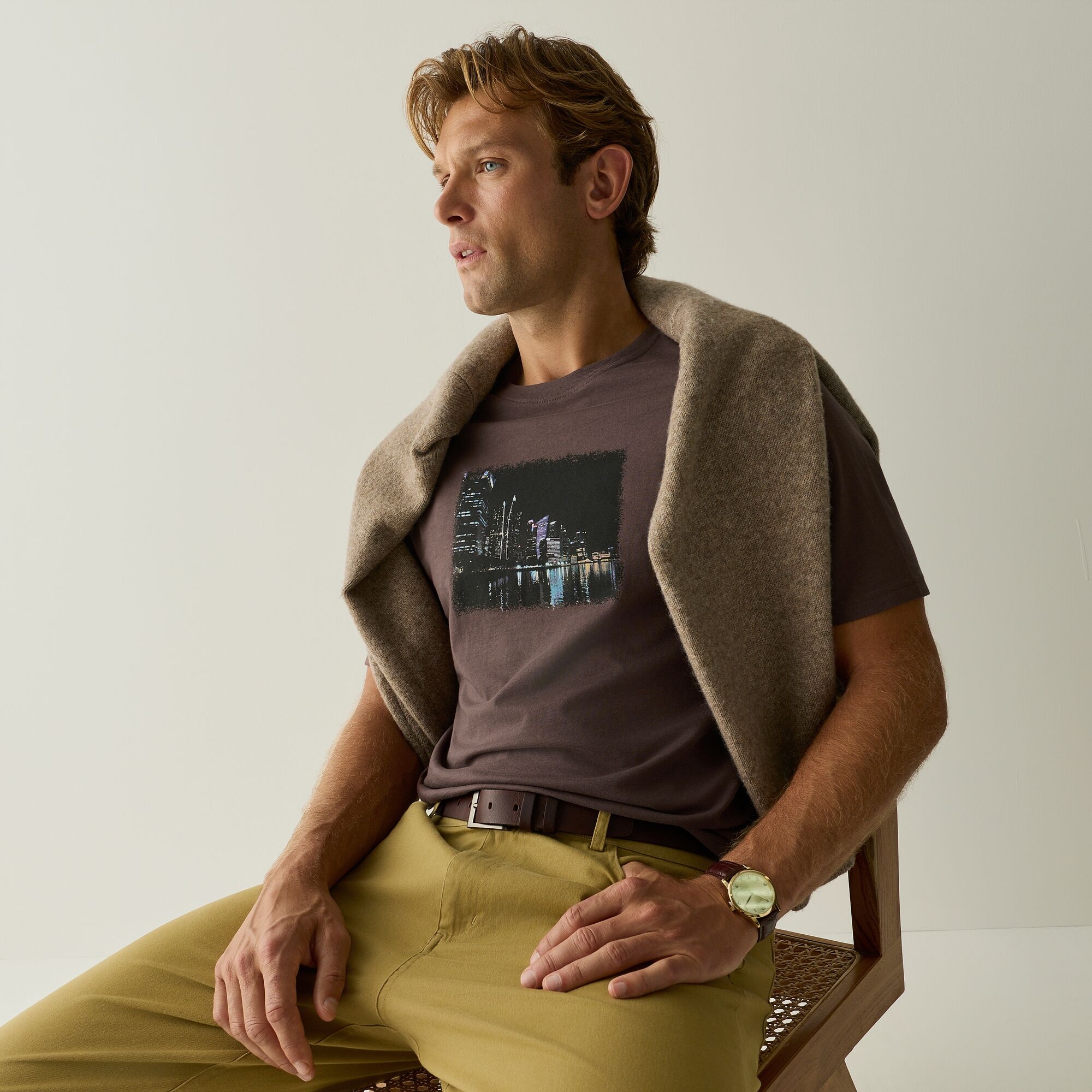 Regatta Life Men's Fano T-Shirt - Brown Large