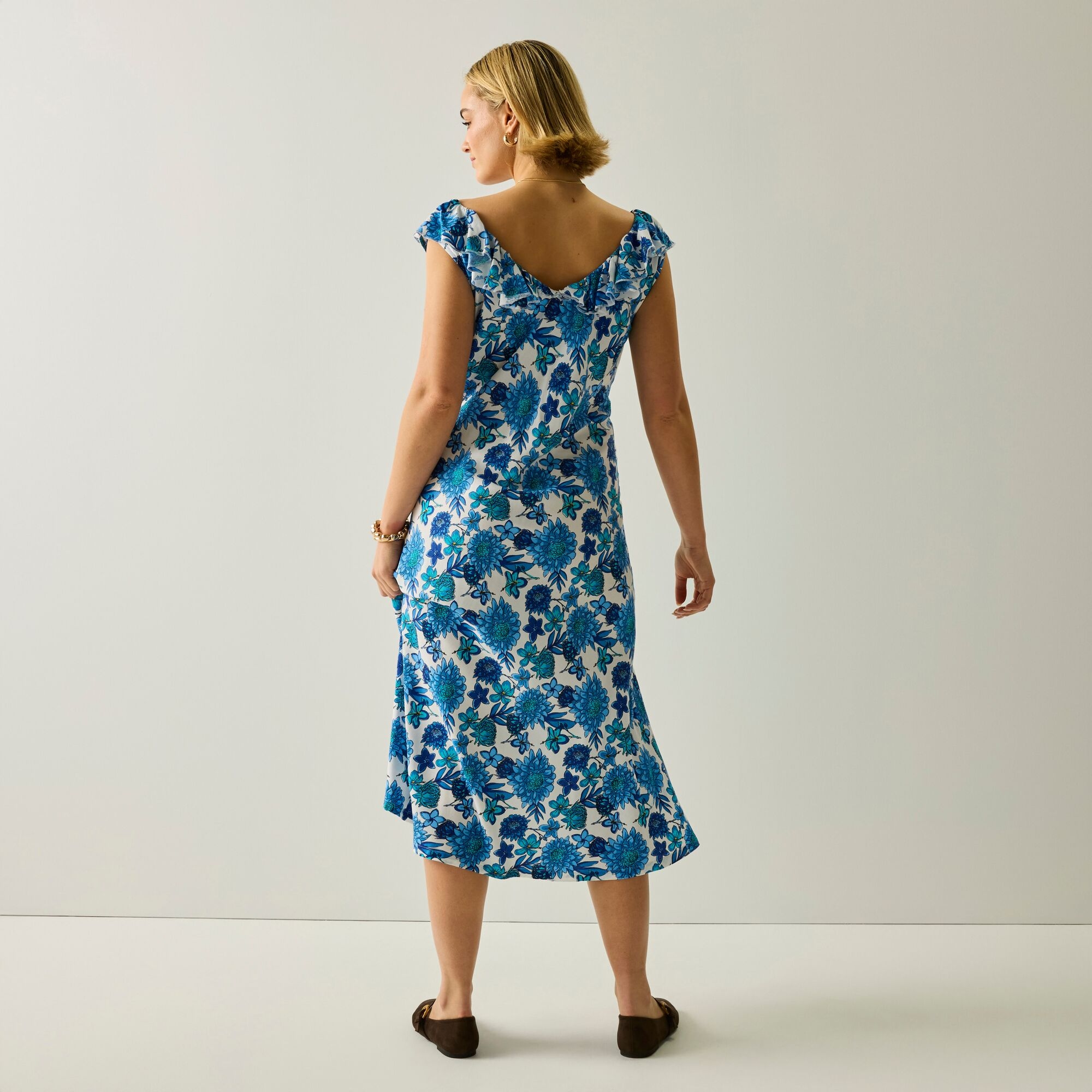 Regatta Life Sukienka damska Casablanca Sonic Blue Dahlia Floral