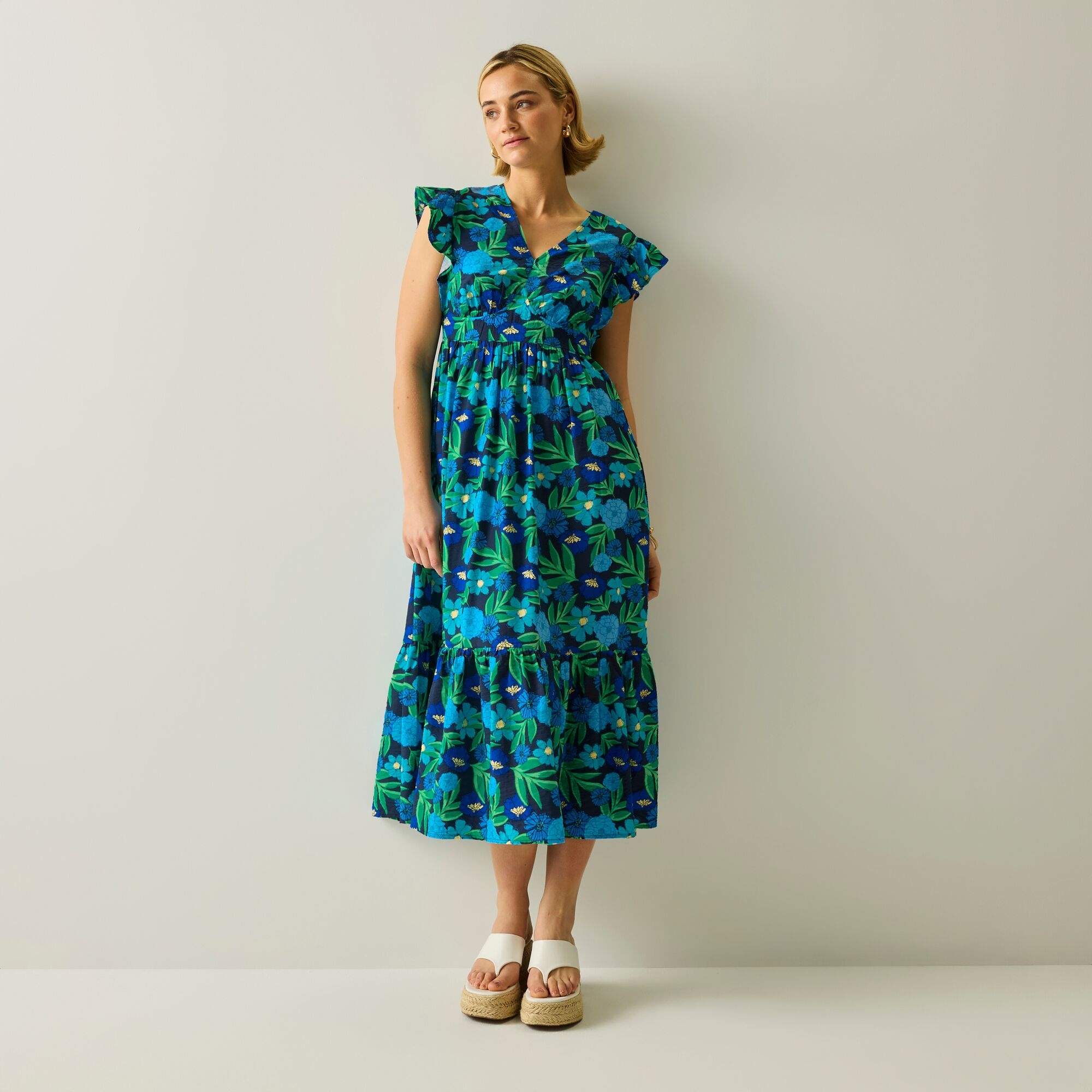 Regatta Life Sukienka damska Tahiti Sonic Blue Botanical Daisy