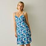 Sonic Blue Dahlia Floral 