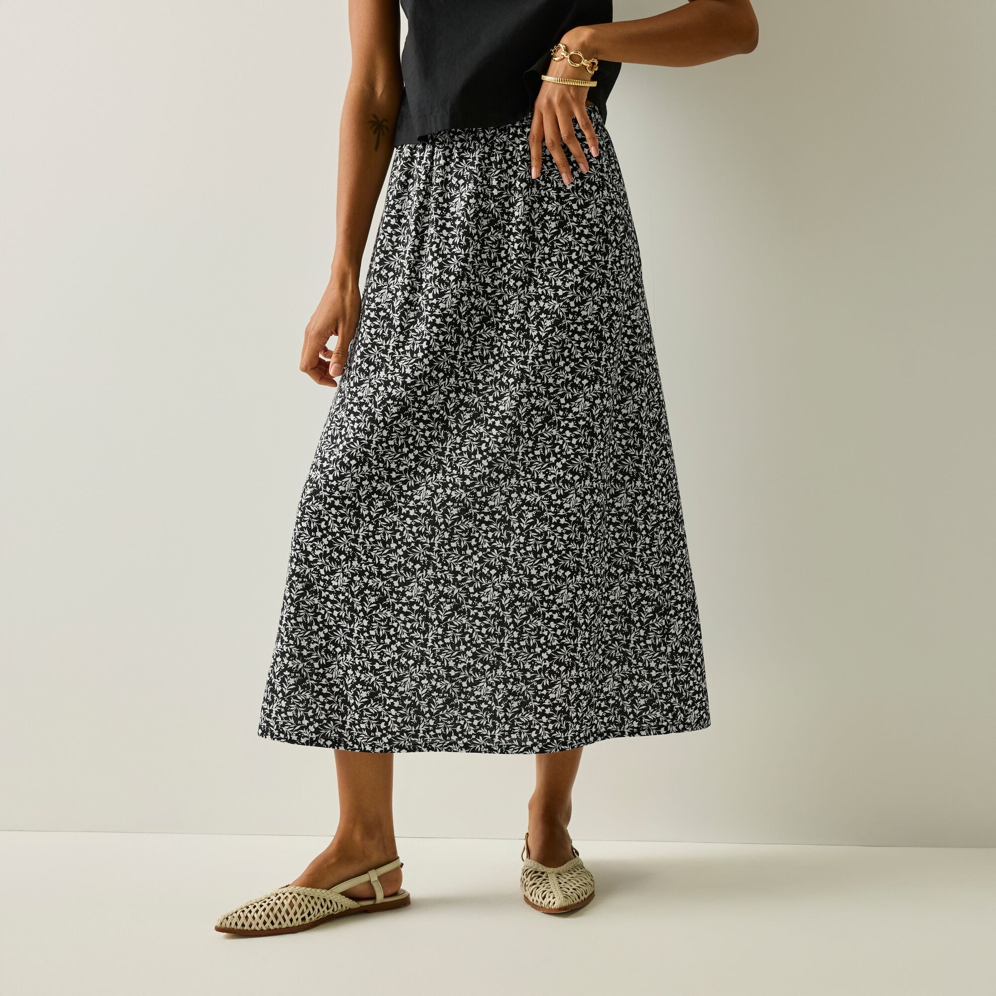 Regatta Life Spódnica damska Flamenca Monochrome Ditsy Bloom