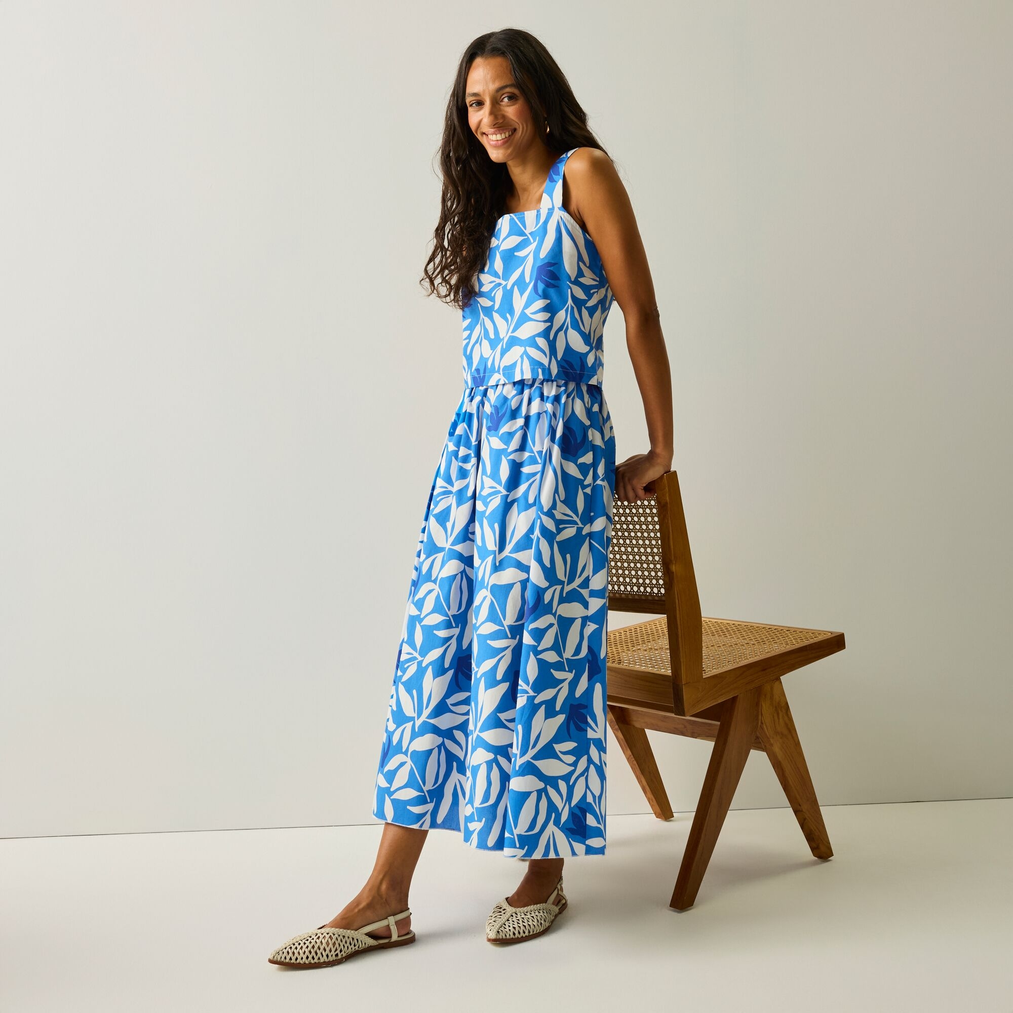 Regatta Life Spódnica damska Galdana Sonic Blue Tropic Leaves