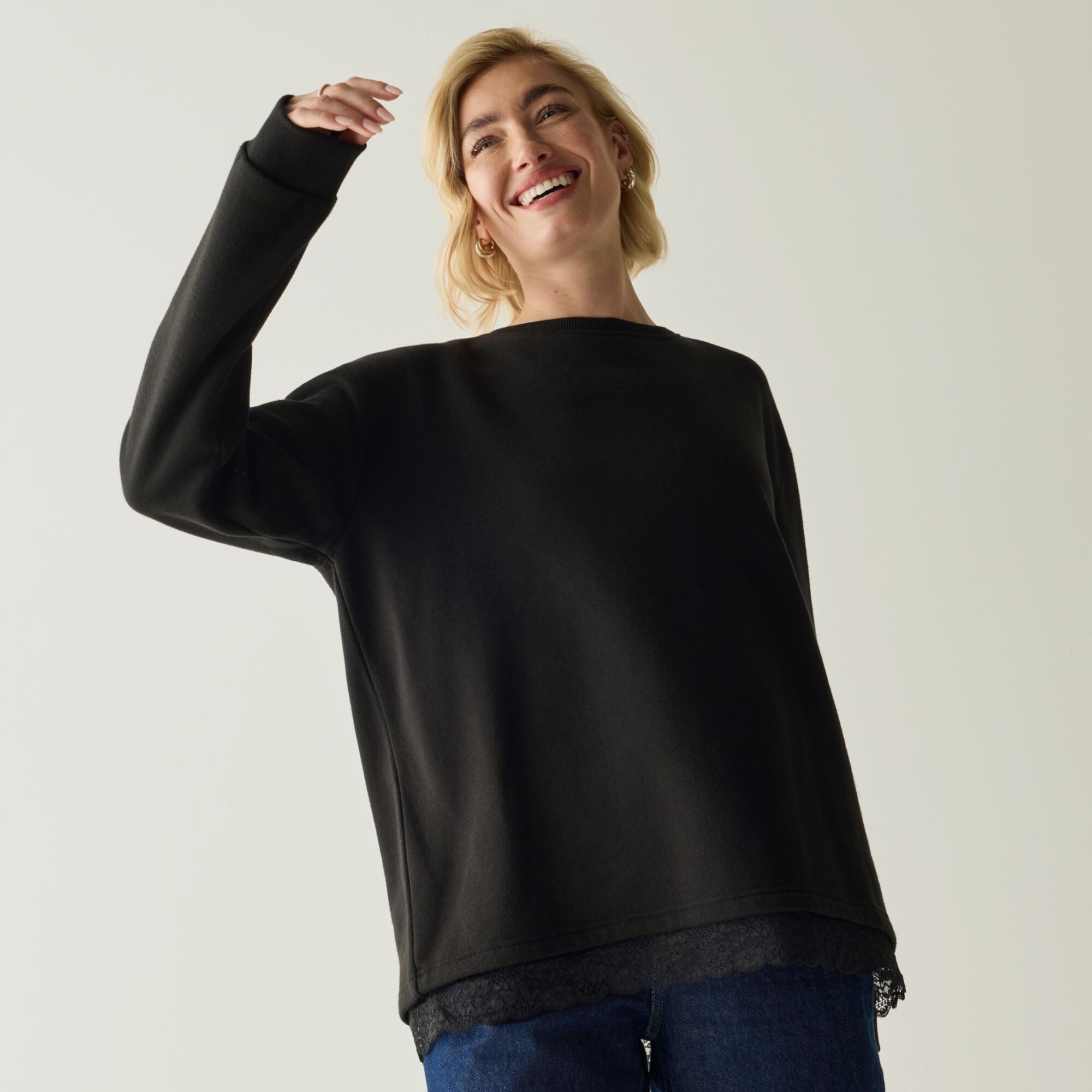 Regatta Life Women's Osorno Sweatshirt - Black Size 16