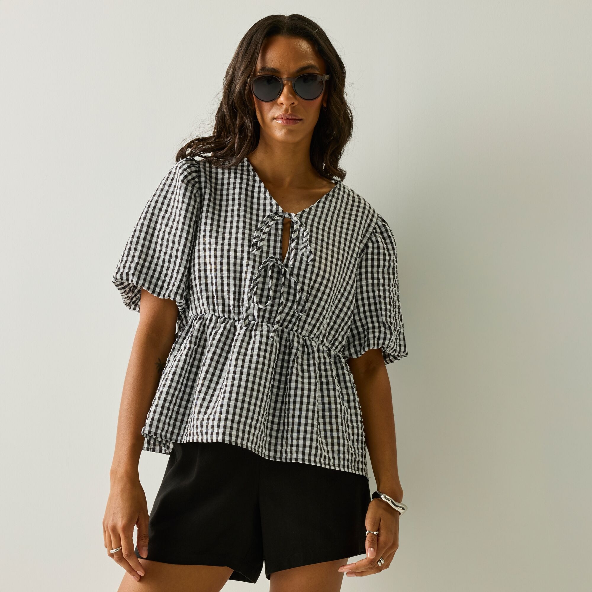 Regatta Life Bluzka damska Amor Monochrome Gingham