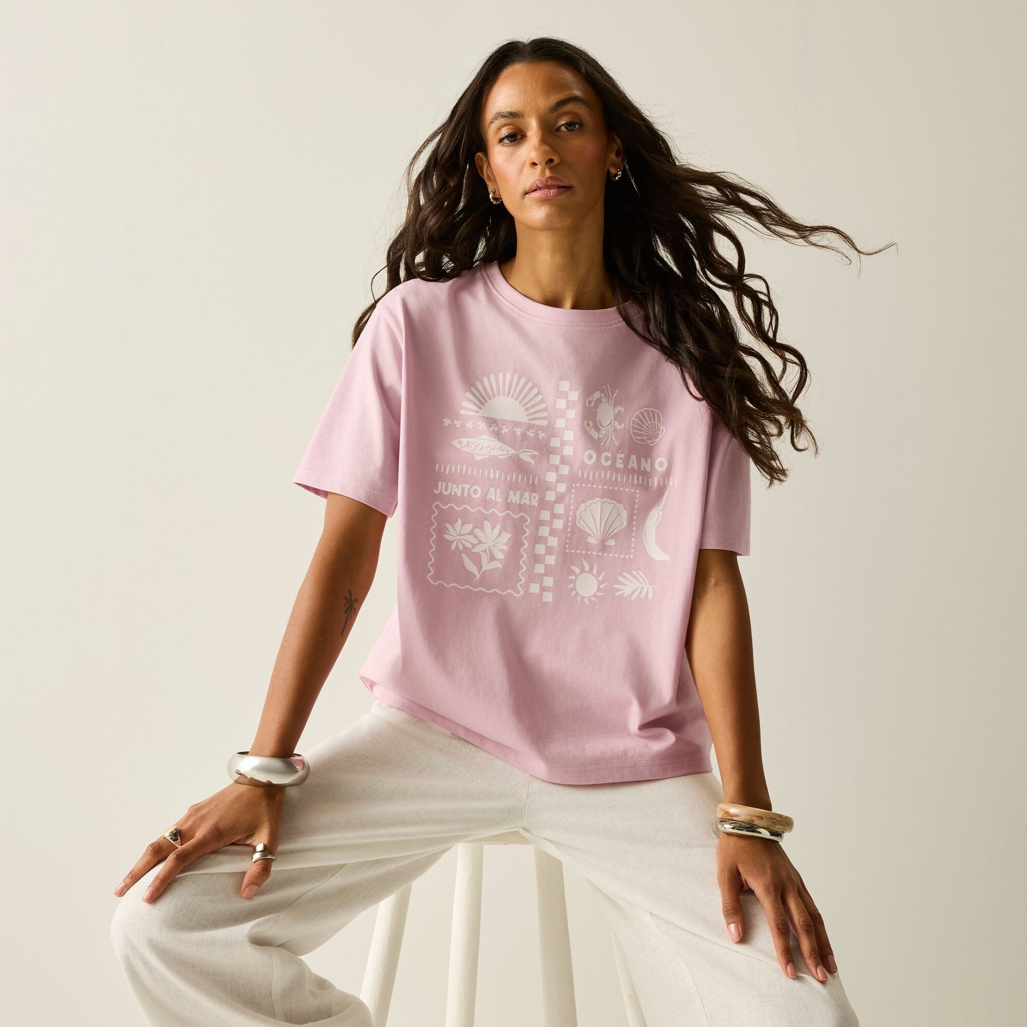 Regatta Life Koszulka damska Baska Różowy