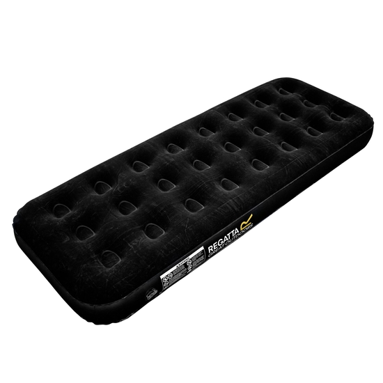 Flock Finish Single Airbed Black