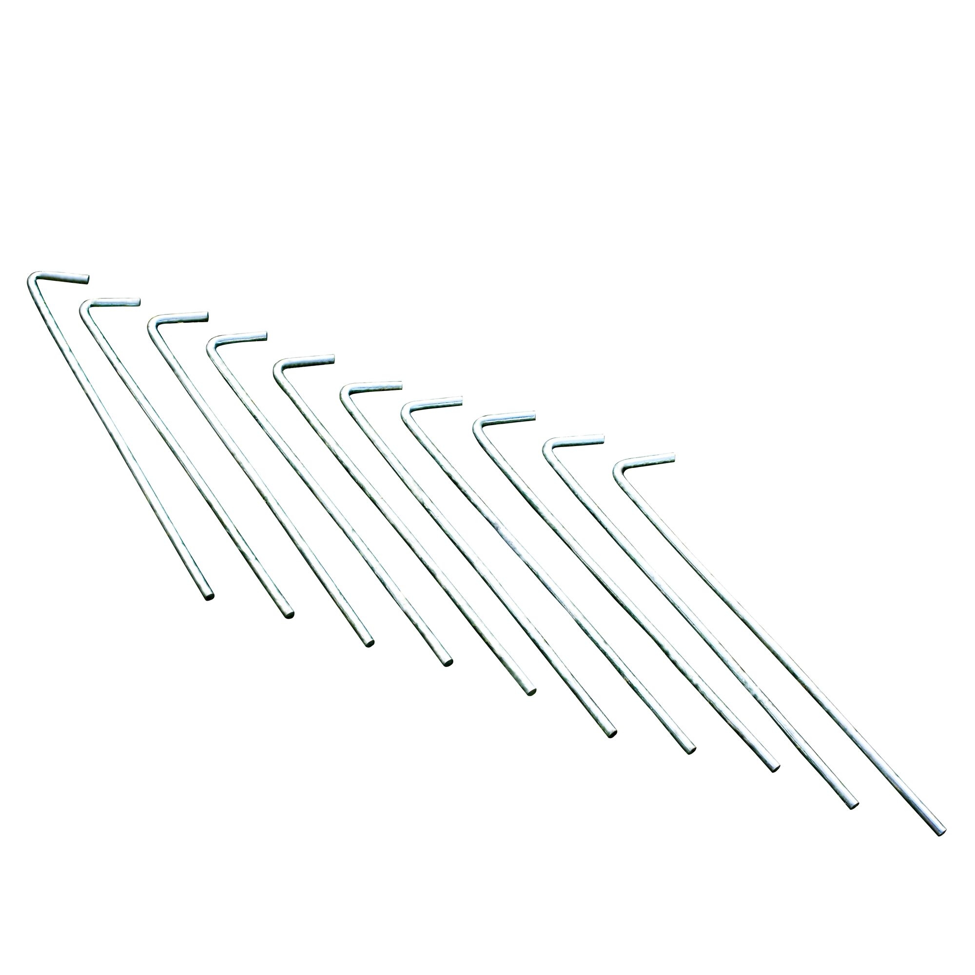 Regatta 10 Pack 8 Inch Roundwire Steel Pegs Unisex
