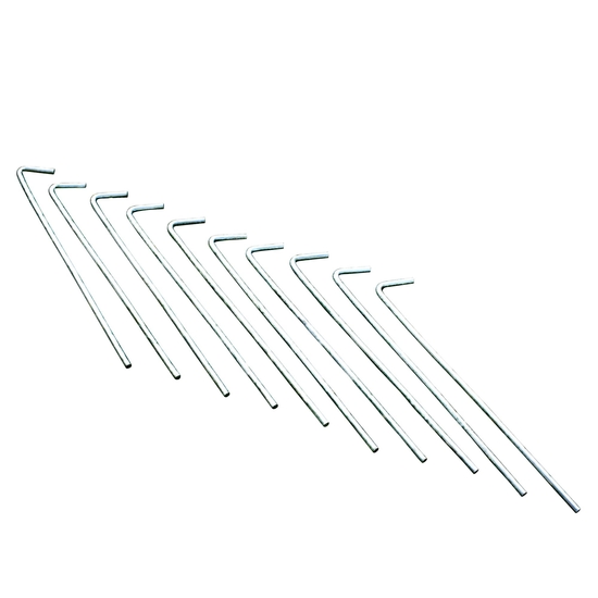 Stahlheringe, Runddraht, 20 cm, 10er-Pack Mehrfarbig