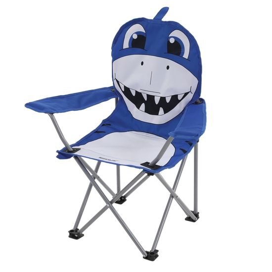 Krzesło turystyczne dziecięce Animal 66x32x56cm Niebieski / rekin