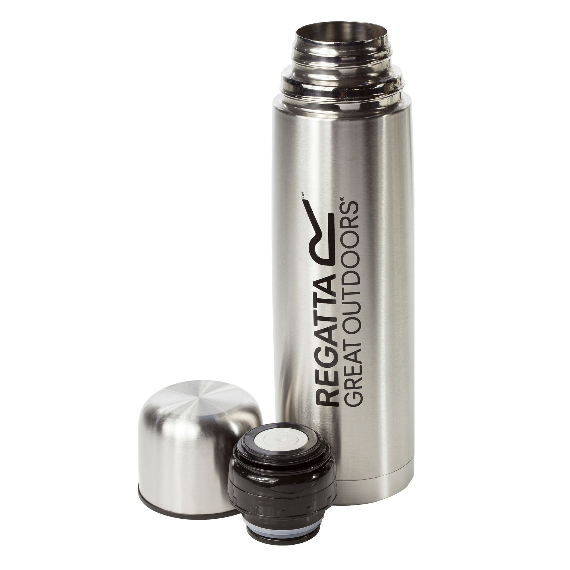 Regatta 1 Litre Vacuum Camping Flask Unisex Silver