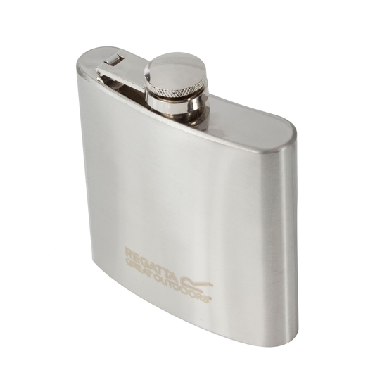 170ml Steel Hip Flask Silver