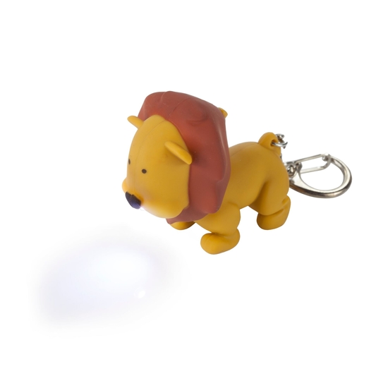 Animal Taschenlampe mit Schlüsselring Braun