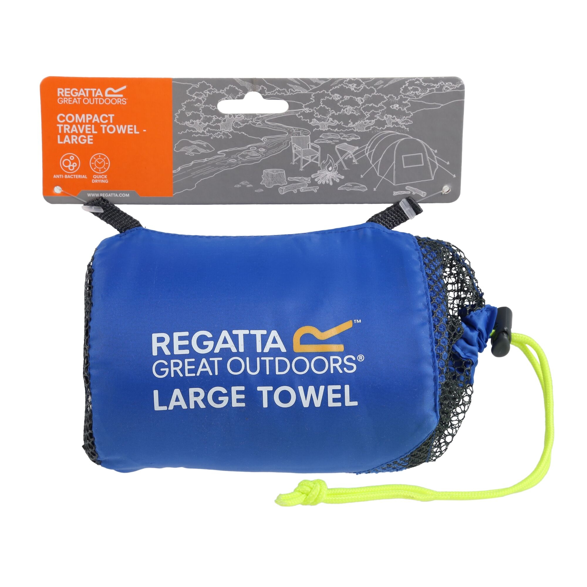 Regatta Compact Large Travel Towel Unisex Blue