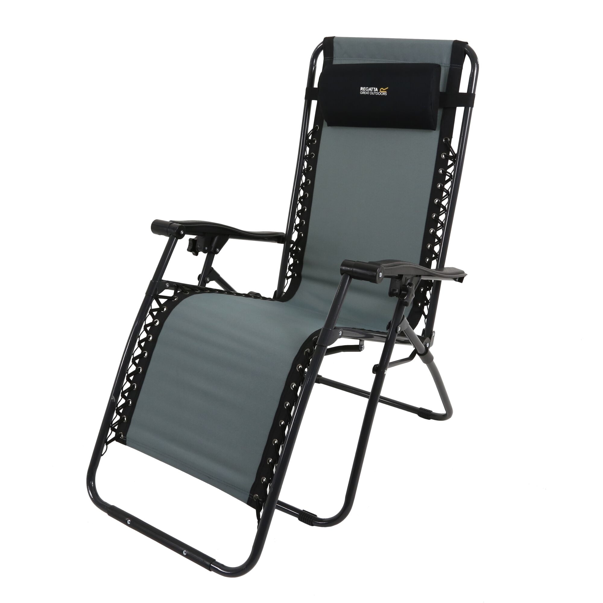 Regatta Leżak Rozkładany Colico Chair Czarno-szary