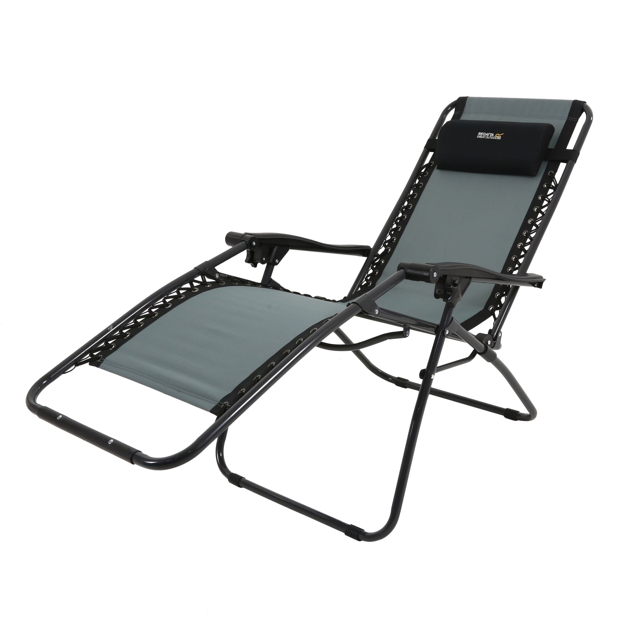 Regatta Leżak Rozkładany Colico Chair Czarno-szary
