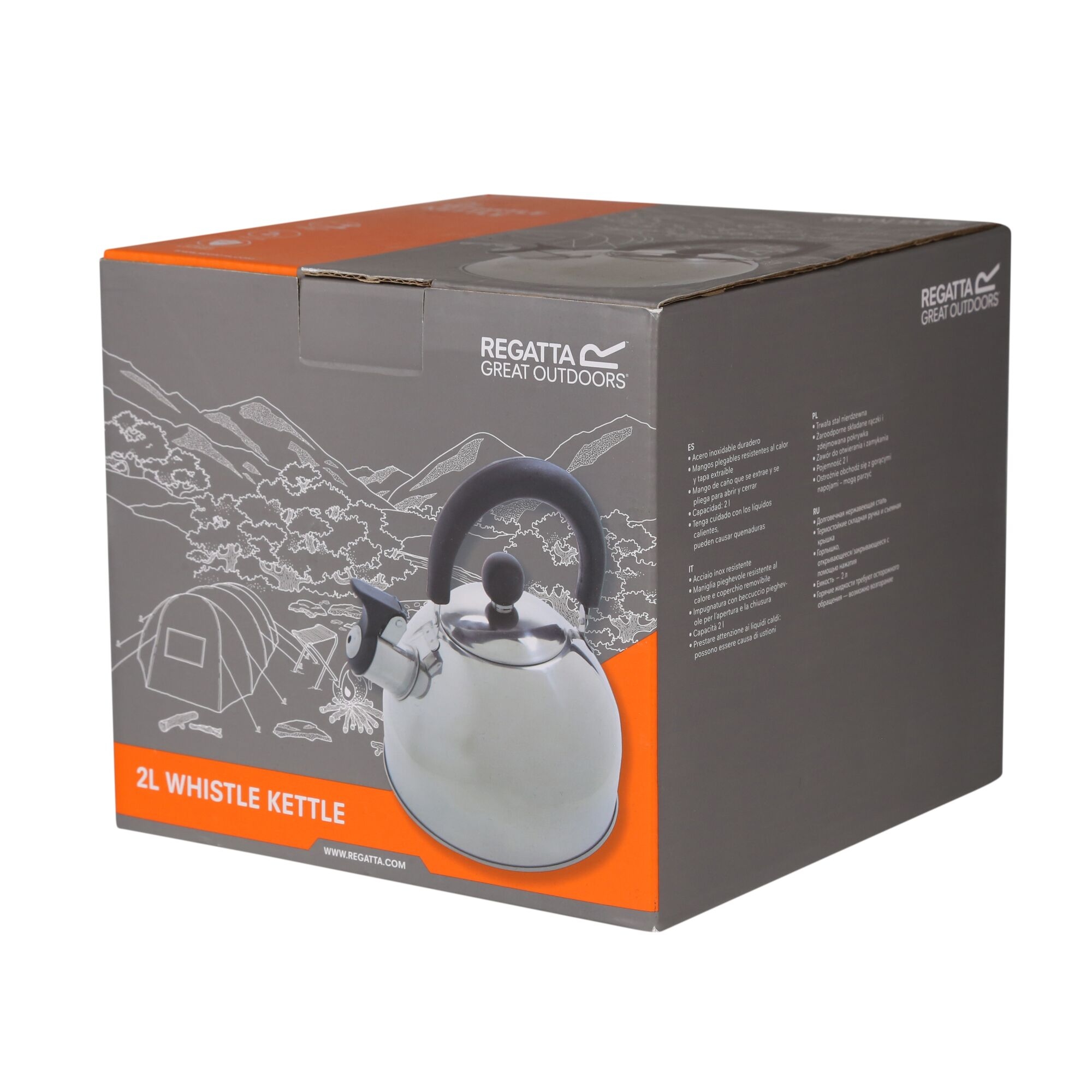 Regatta 1.8L Whistle Kettle Silver