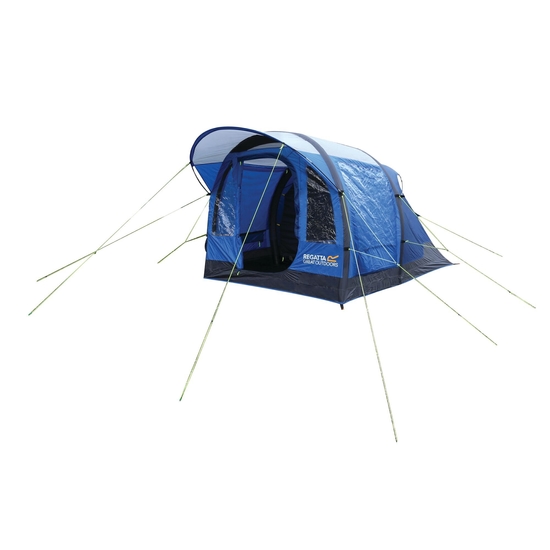 Kolima 3-Man Inflatable Family Tent Laser Blue Ebony Grey