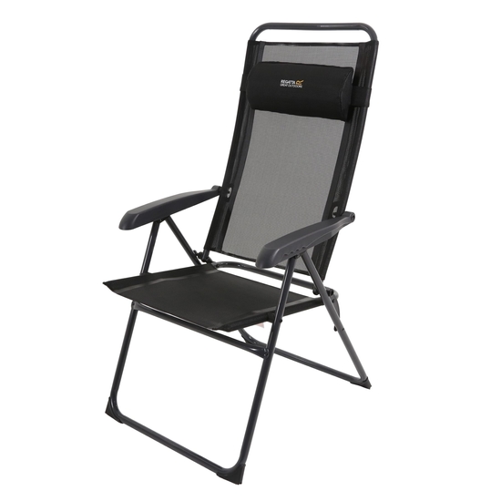 Colico Hard Armed Reclining Lounge Chair Black 