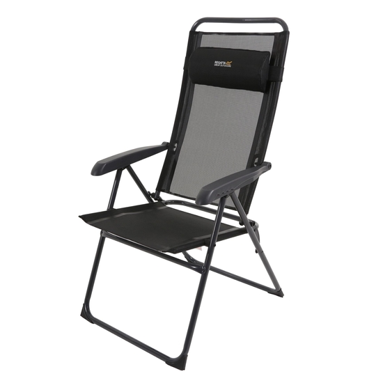 Colico Hard Armed Reclining Lounge Chair Black