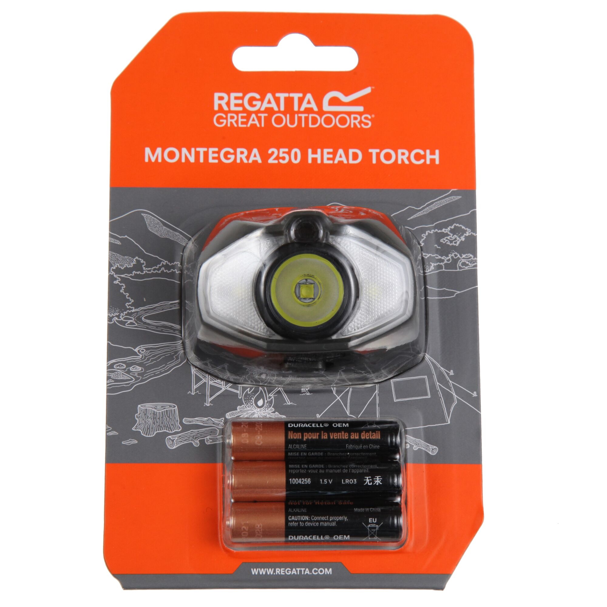Regatta Montegra 25 Head Torch Unisex Black