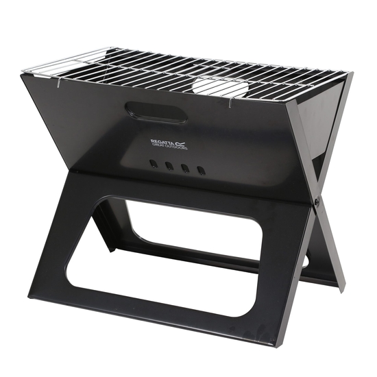 Barbecue pliable avec grille Noir