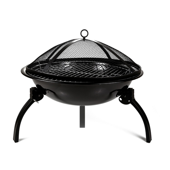 Firepit with Guard Black 