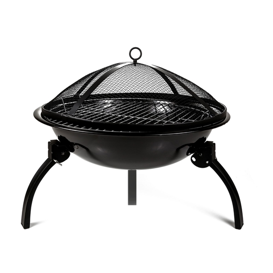 Firepit with Guard Black