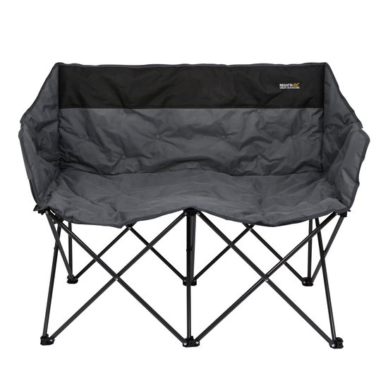 Navas Double chaise de camping Noir