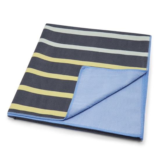 Printed Beach Towel Navy Multistripe