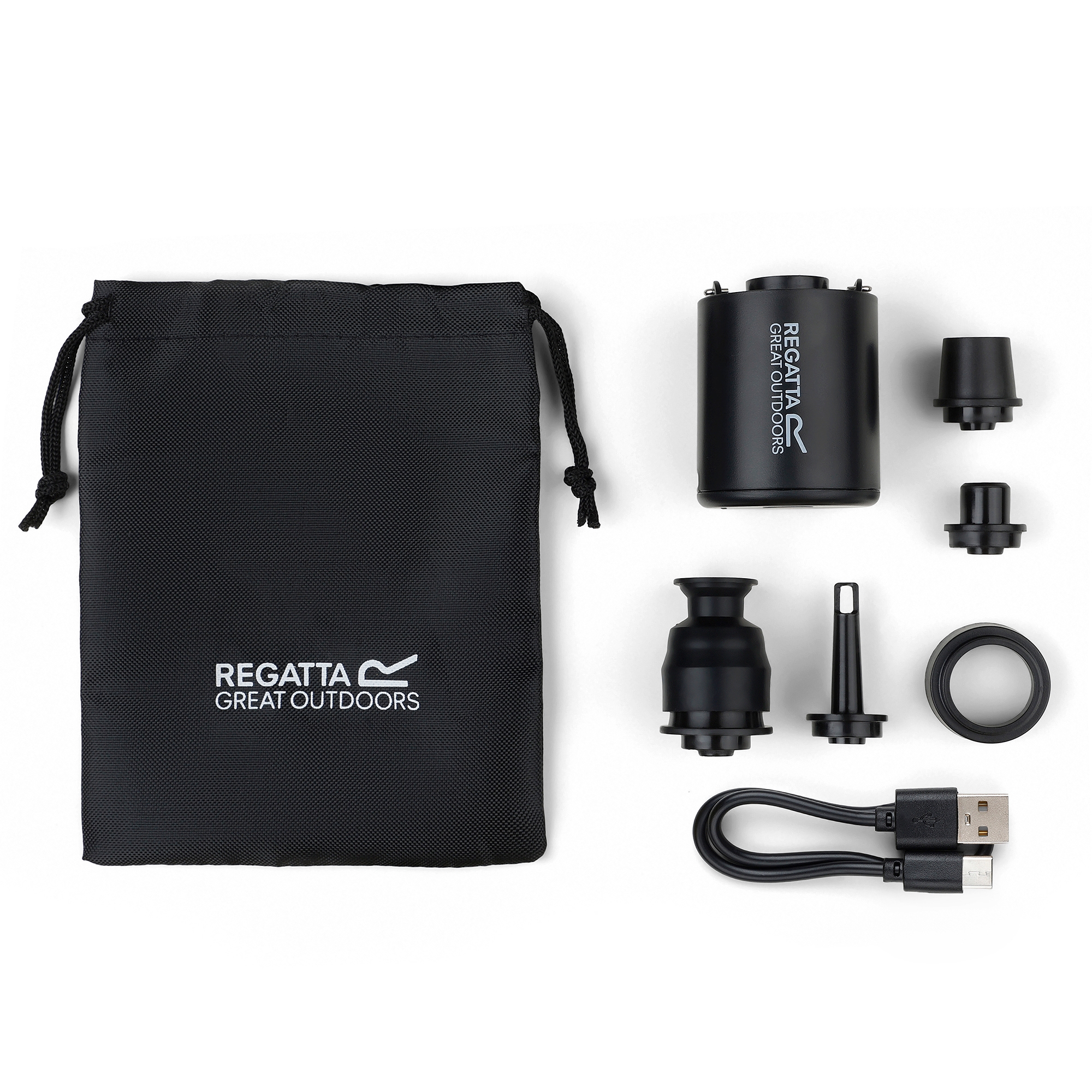 Regatta Mini Pompka Rechargeable Czarny, Rozmiar: One Size