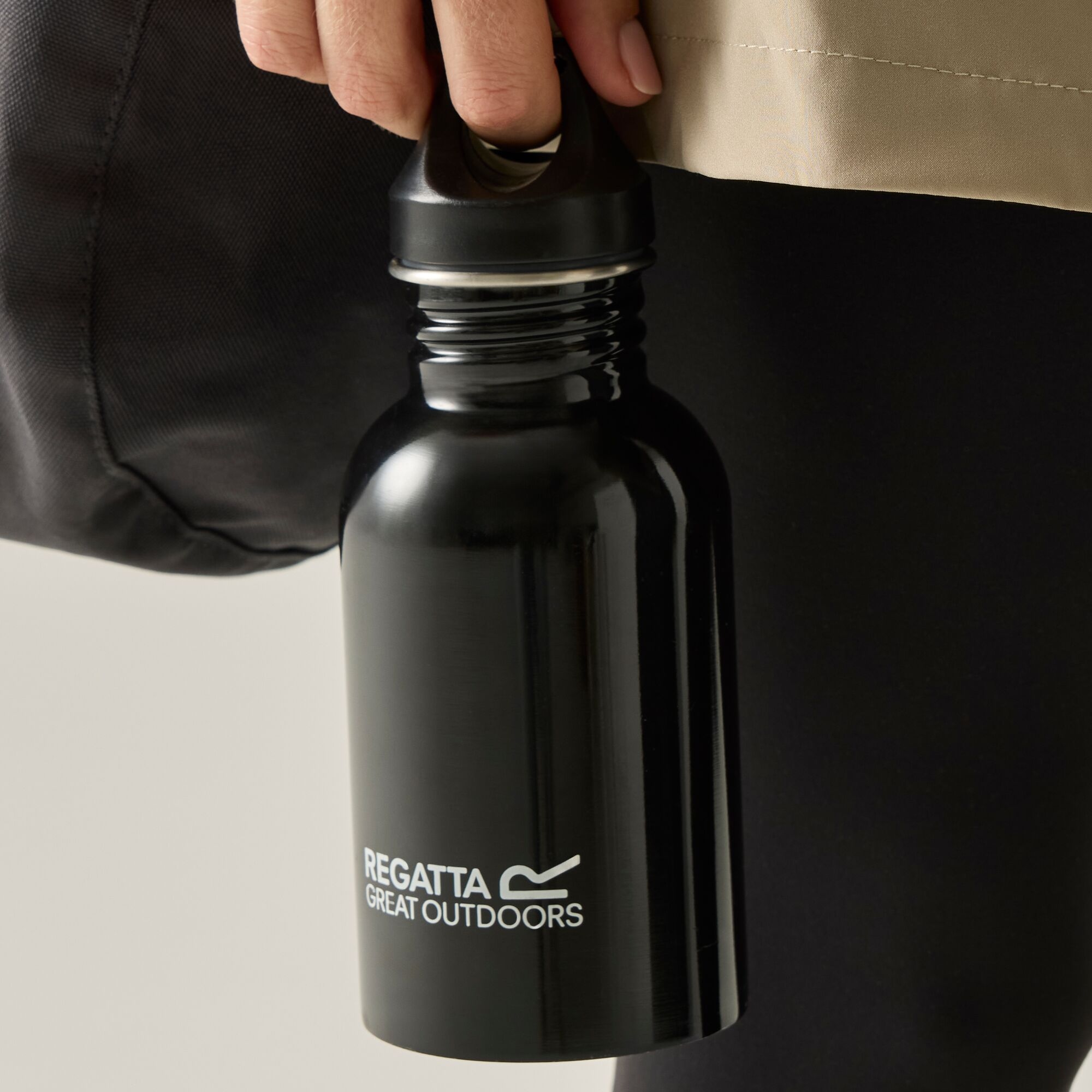 Regatta Stainless Streel Bottle 0.5L Unisex Black