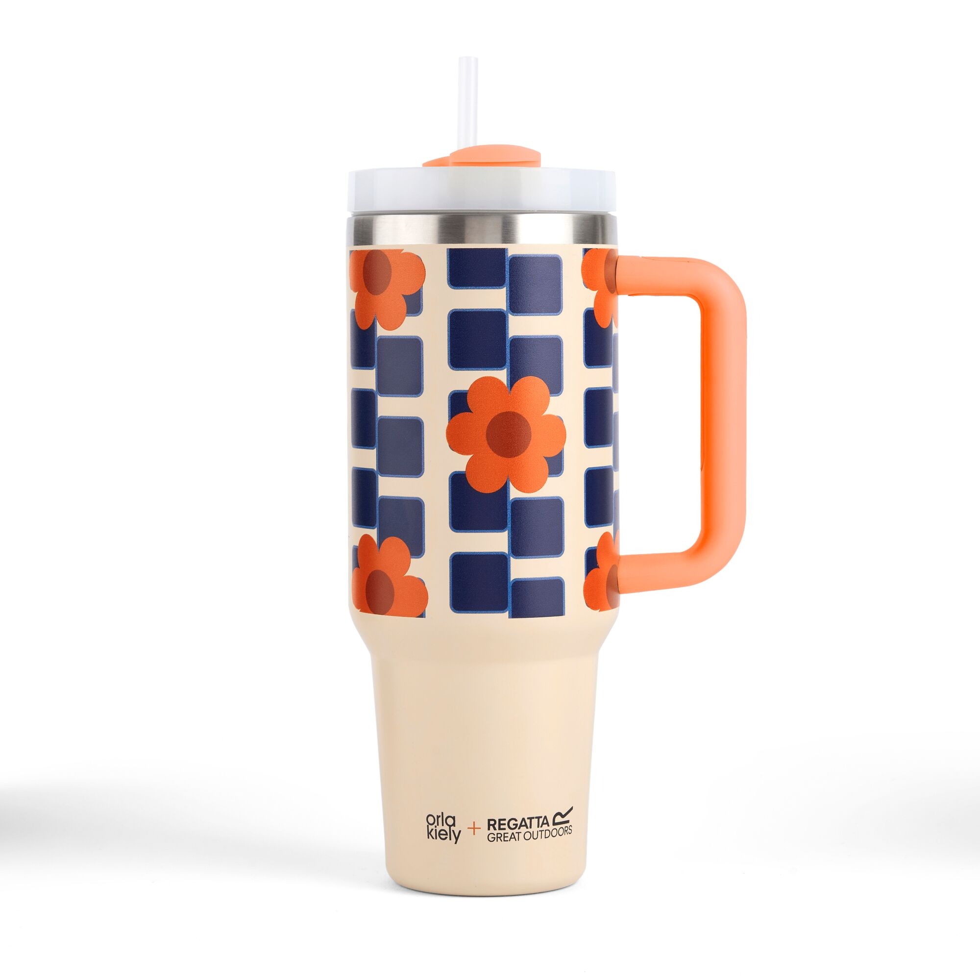 Regatta Orla Kiely Insulated Mug Unisex Beige
