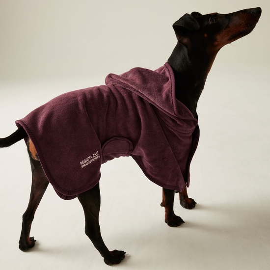 Dog Drying Coat Claret