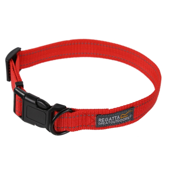 Komfortables, robustes Hundehalsband, 45-70 cm Rot