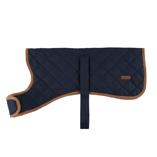 Odie Quilted Dog Coat Navy 