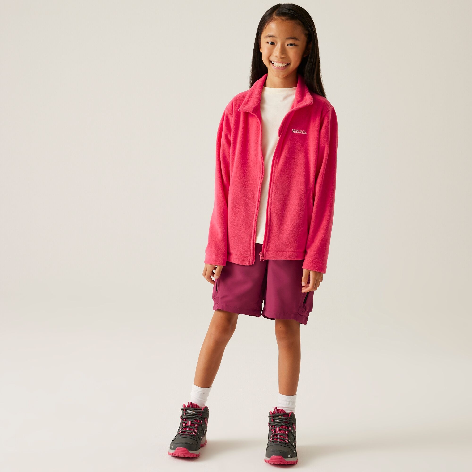 Regatta Regatta Polar dziecięcy rozsuwany King II Różowy