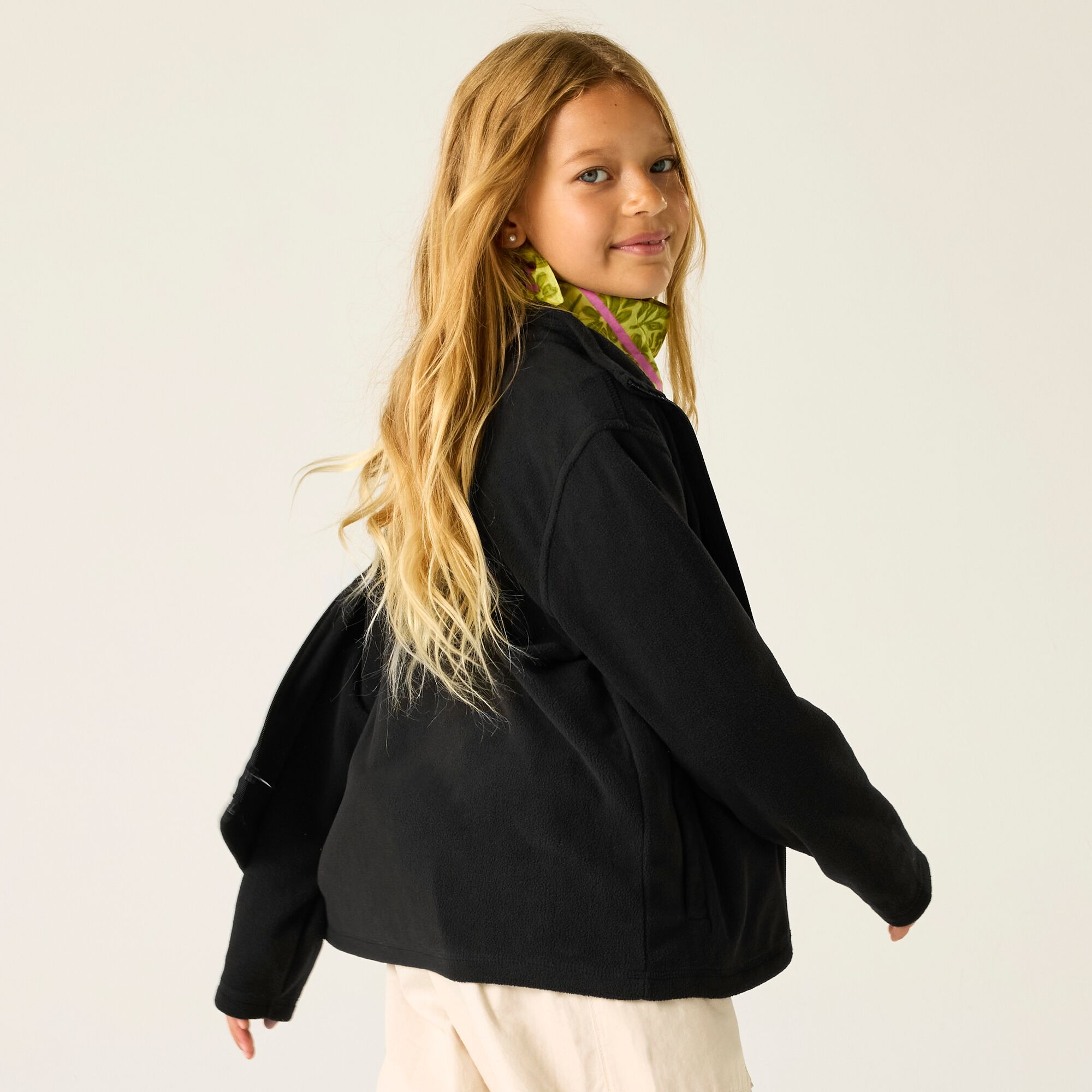 Regatta   Polar dziecięcy rozsuwany King II Czarny