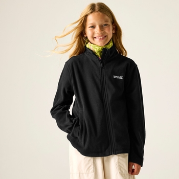 Kids' King II Lightweight Full Zip Fleece Black