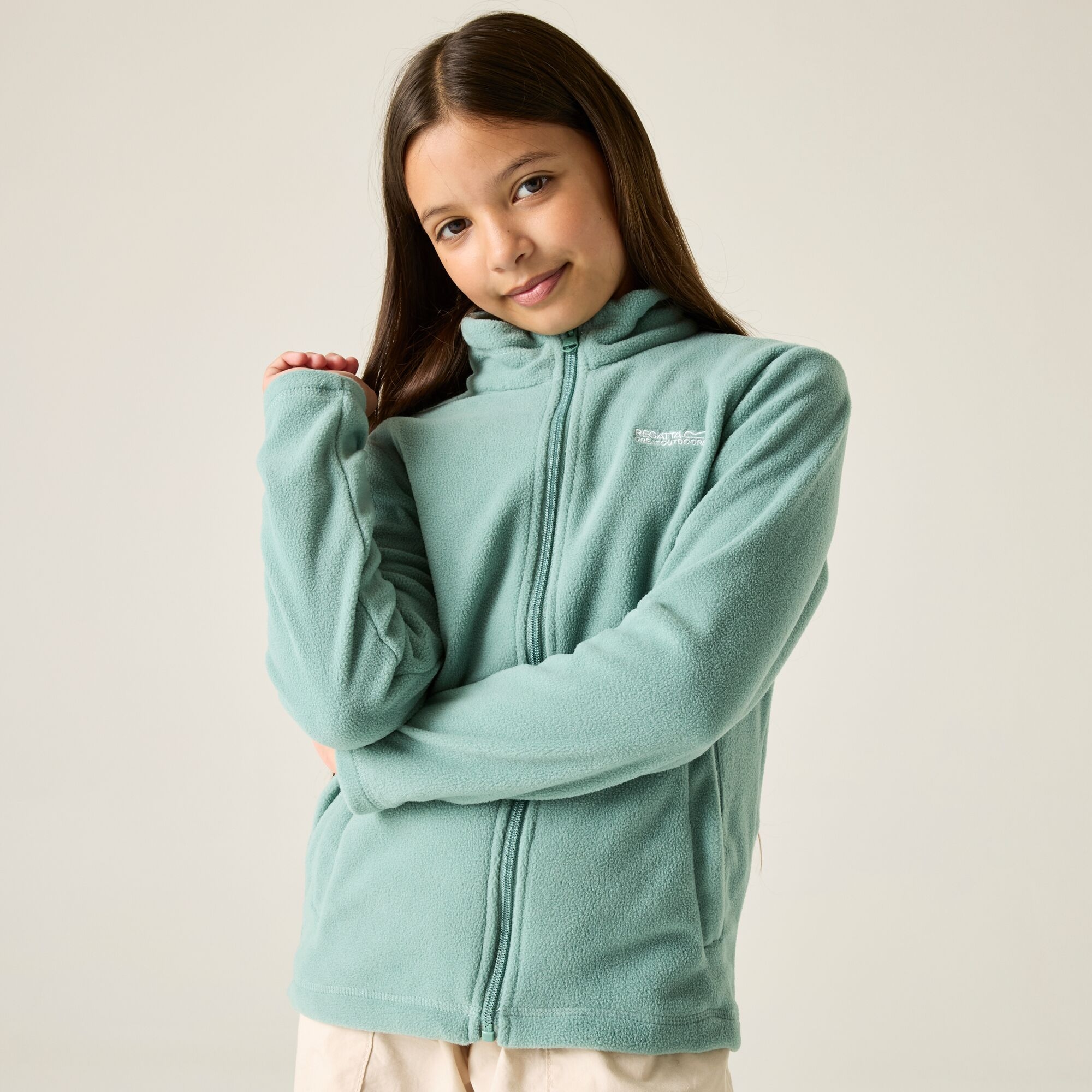 Regatta Polar dziecięcy rozsuwany King II Zielony