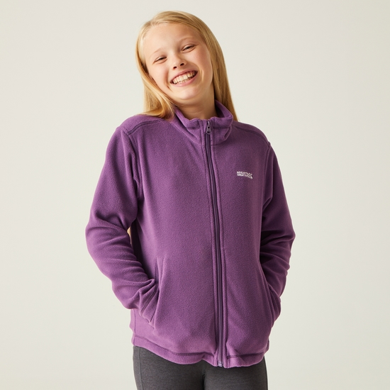 Kids' King II Full Zip Fleece Sunset Purple